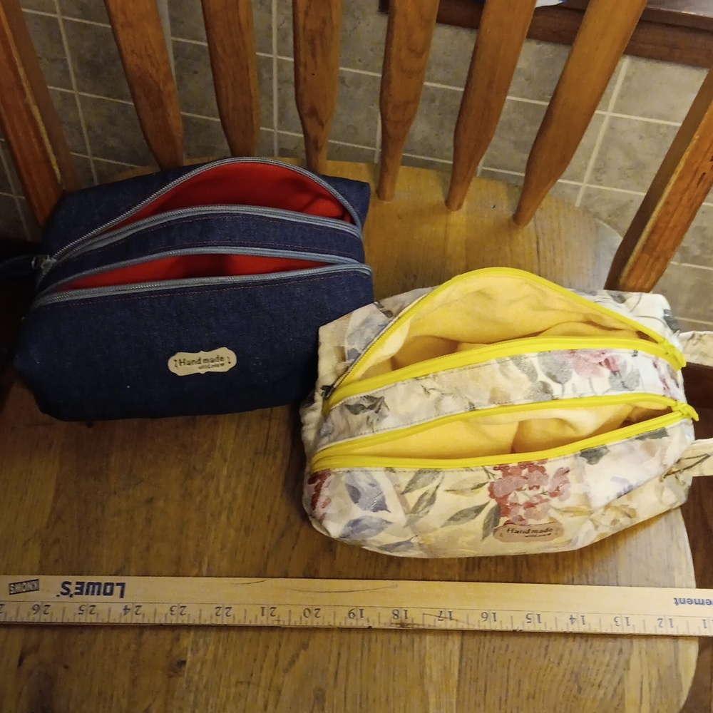 Toiletry Bag!! Homemade with Love ❤️  Two Compartments - Picture 10 of 11